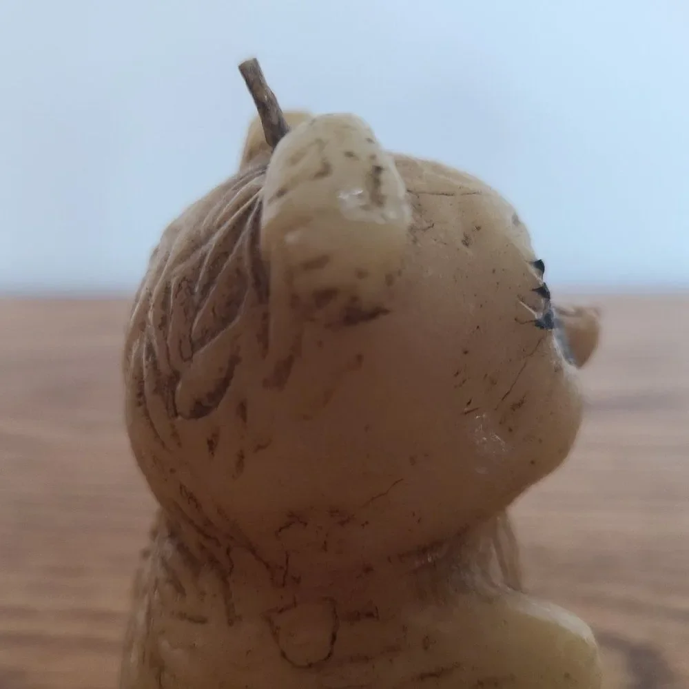 Vintage Novelty Bear Wax Candle - JACK B. NIMBLE BEAR - Vintage Rare UNIQUE